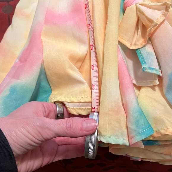 L'ATISTE Multicolor Tie-Dye Midi Dress size small - Picture 6 of 10